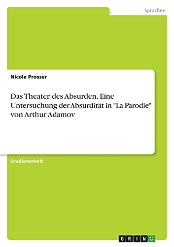 Das Theater des Absurden. Eine Untersuchung der Absurdität in La Parodie von Arthur Adamov