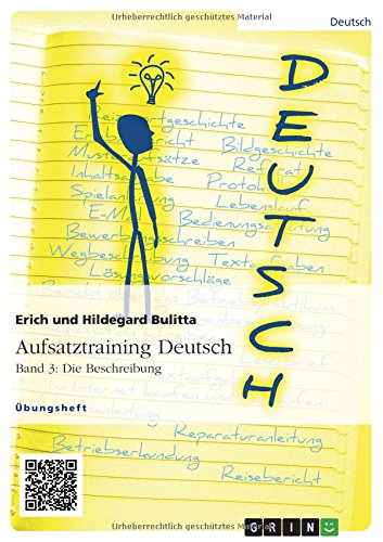 Aufsatztraining Deutsch - Band 3: Die Beschreibung