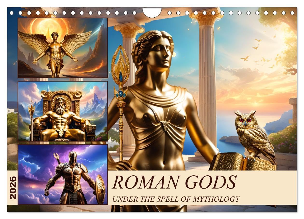 Roman Gods - under the spell of mythology (Wall Calendar 2026 DIN A4 landscape), CALVENDO 12 Month Wall Calendar: Under the spell of mythology