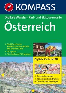 Österreich. DVD-ROM für Windows 95/98/2000/NT/XP. von Kompass-Karten | Software | Zustand gut