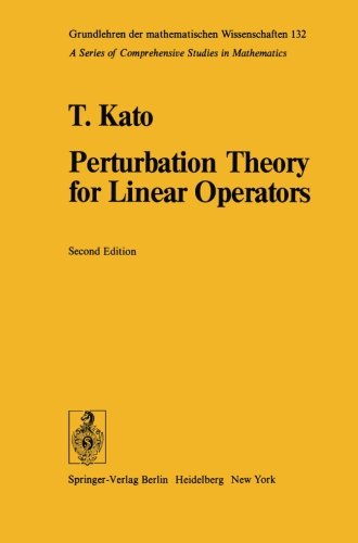 Perturbation Theory for Linear Operators (Classics in Mathematics)