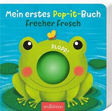 Mein erstes Pop-it-Buch – Frecher Frosch: Plopp! | Ein erstes Spielbuch für kleine Kinder ab 12 Monaten