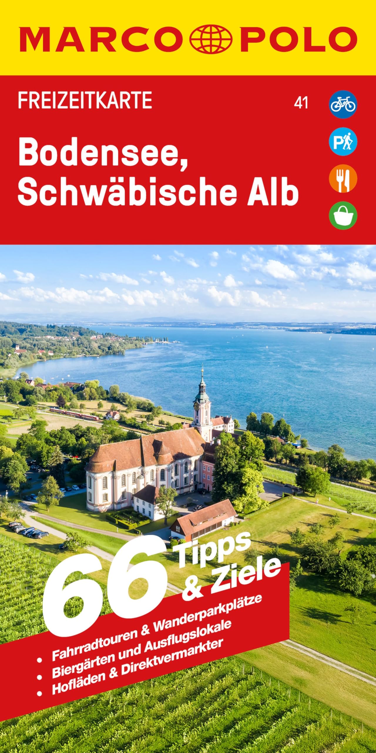 MARCO POLO Freizeitkarte 41 Bodensee, Schwäbische Alb 1:100.000
