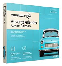 FRANZIS 67115 - Trabant Adventskalender 2020, Modellbausatz im Maßstab 1:43, inkl. Soundmodul und 52-seitigem Begleitbuch