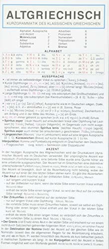 Altgriechisch - Kurzgrammatik des klassischen Griechischen. Die komplette Grammatik anschaulich und verständlich dargestellt