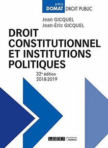 Droit constitutionnel et institutions politiques : 2018-2019