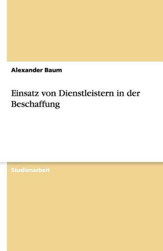 Einsatz von Dienstleistern in der Beschaffung