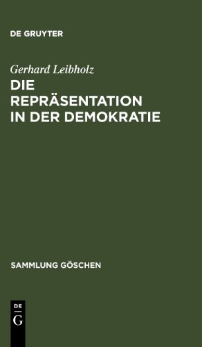 Die Repräsentation in der Demokratie (Sammlung Göschen)