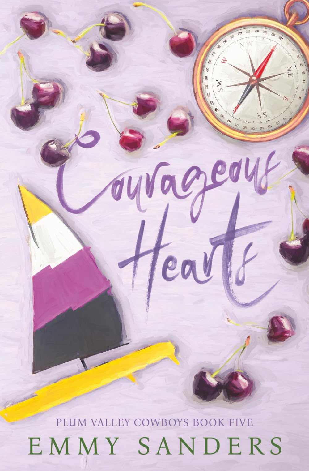 Emmy Sanders Courageous Hearts (Plum Valley Cowboys Book 5), Alternate Cover