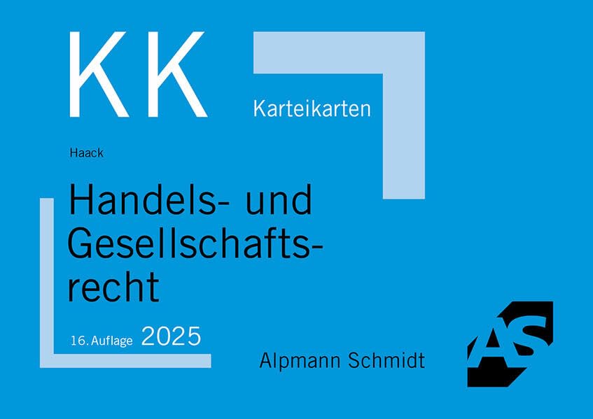 Karteikarten Handels- und Gesellschaftsrecht (Karteikarten Besondere Rechtsgebiete)