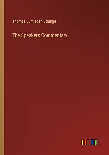 The Speakers Commentary