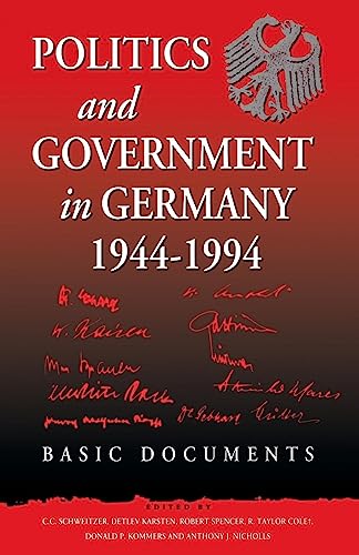 Politics and Government in Germany, 1944-1994: Basic Documents