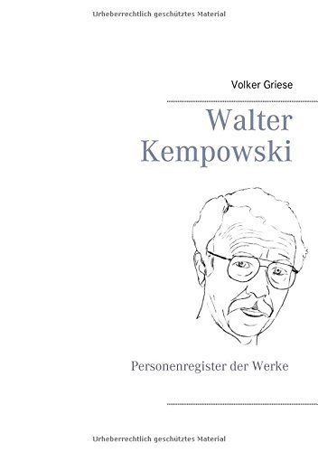 Walter Kempowski: Personenregister der Werke