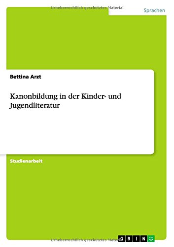 Kanonbildung in der Kinder- und Jugendliteratur