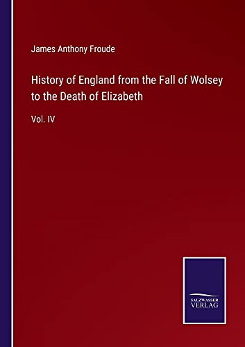 History of England from the Fall of Wolsey to the Death of Elizabeth: Vol. IV