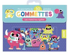 Les monstres rigolos : ma pochette de 50 grandes gommettes
