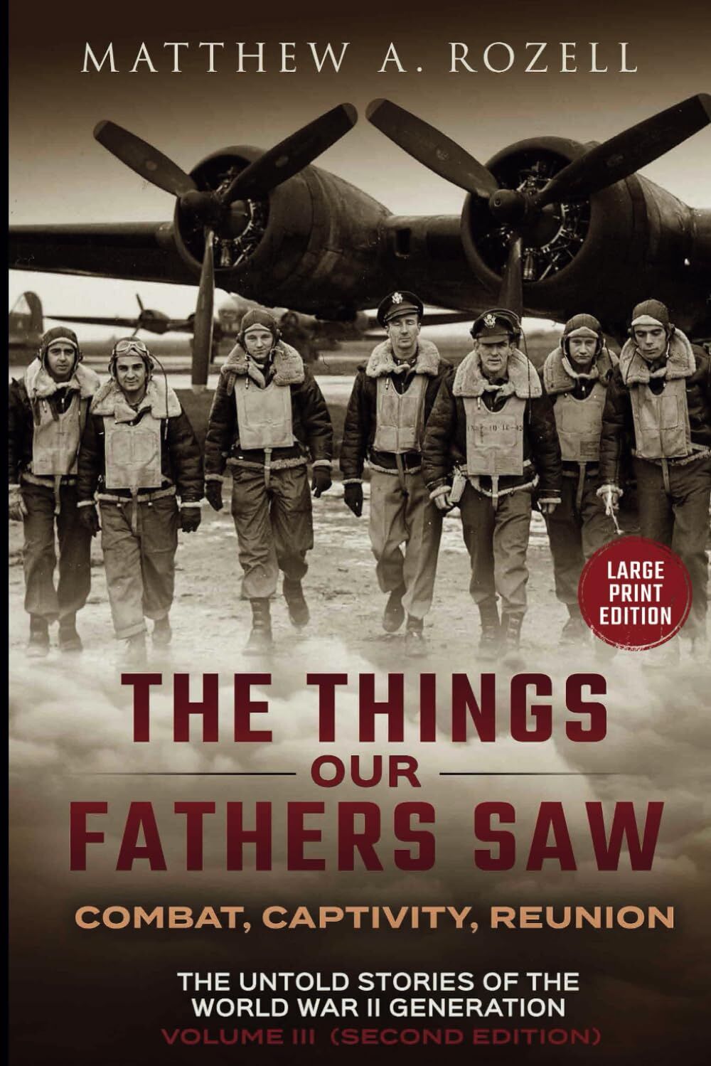 War in the Air-COMBAT, CAPTIVITY, AND REUNION -LARGE PRINT EDITION: The Things Our Fathers Saw-The Untold Stories of the World War II Generation-Volume III