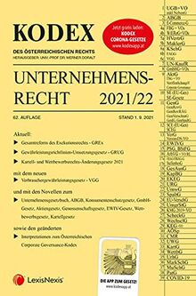 KODEX Unternehmensrecht 2021/22 - inkl. App