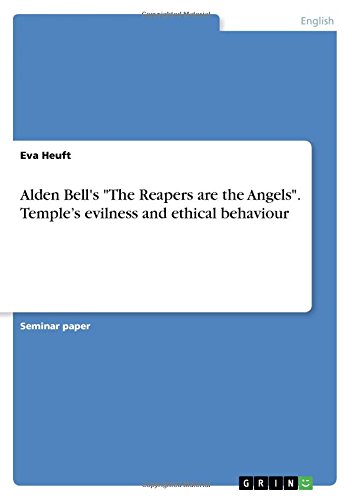 Alden Bell's The Reapers are the Angels. Temple's evilness and ethical behaviour