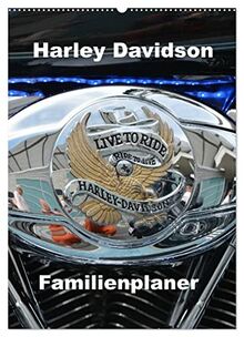 Harley Davidson Familienplaner (Wandkalender 2023 DIN A2 hoch), Calvendo Monatskalender
