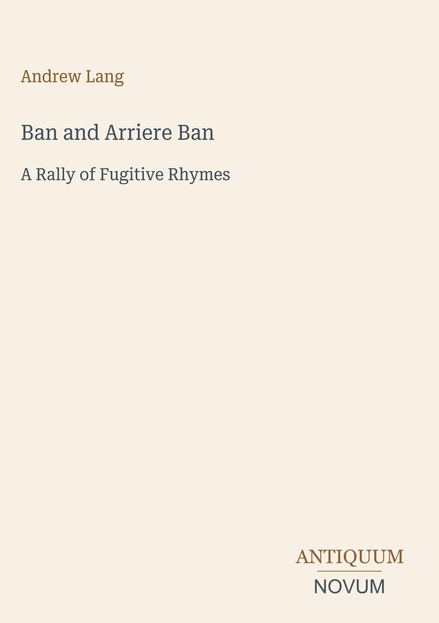Ban and Arriere Ban