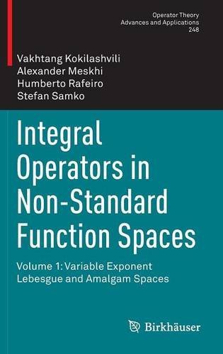 Integral Operators in Non-Standard Function Spaces: Volume 1: Variable Exponent Lebesgue and Amalgam Spaces (Operator Theory: Advances and Applications)