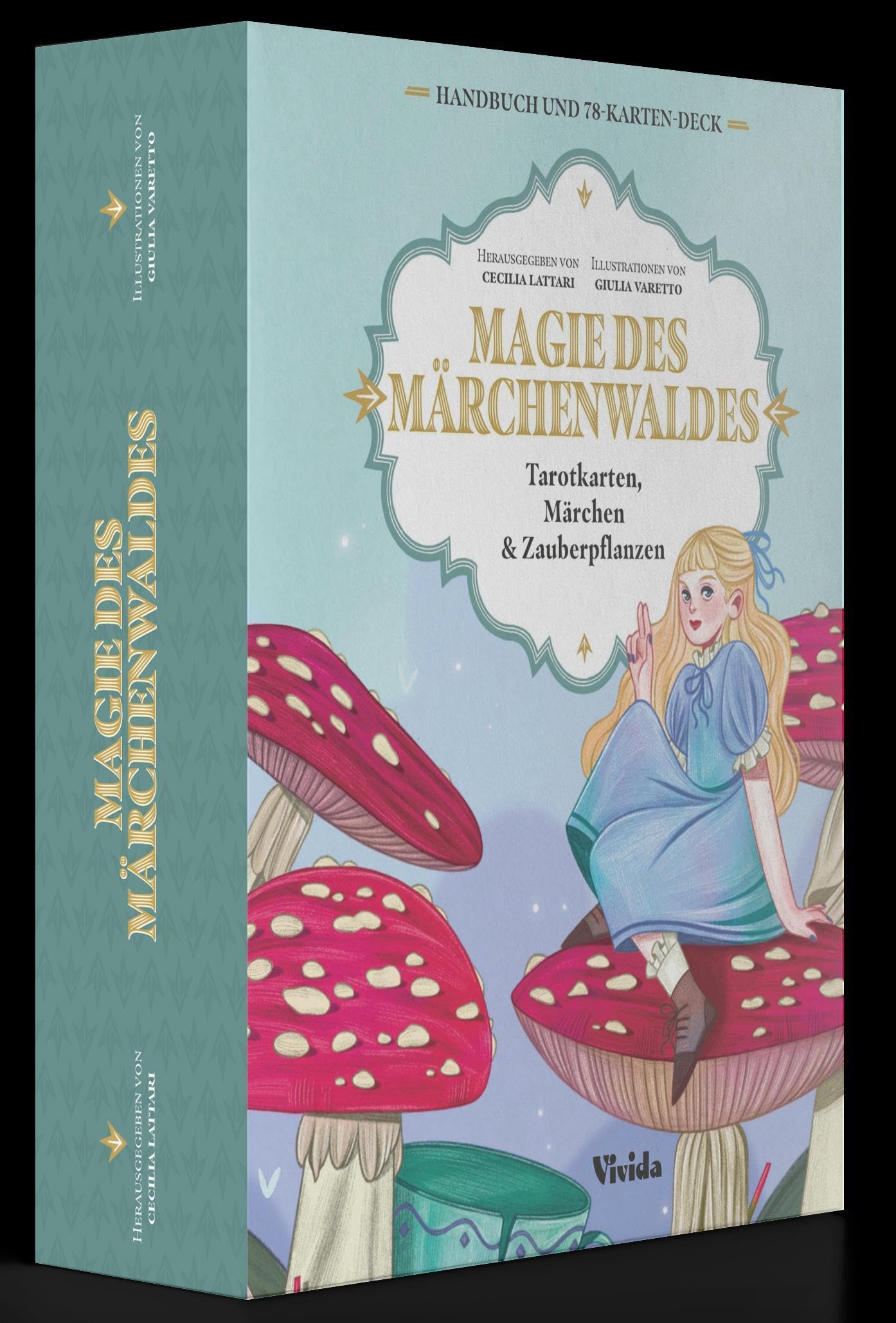Magie des Märchenwaldes (VIVIDA): Tarotkarten, Märchen & Zauberpflanzen; Set mit Buch und 78 Karten