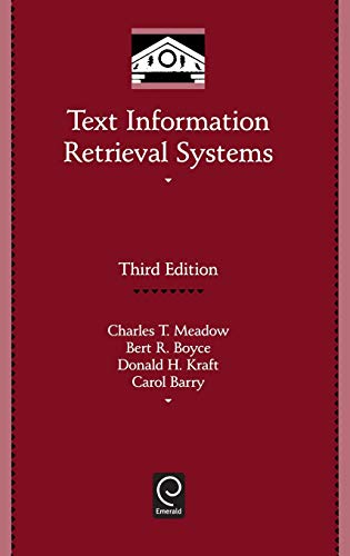 Text Information Retrieval Systems (Academic Press) (Library and Information Science)