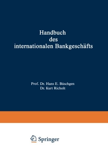 Handbuch des internationalen Bankgeschäfts