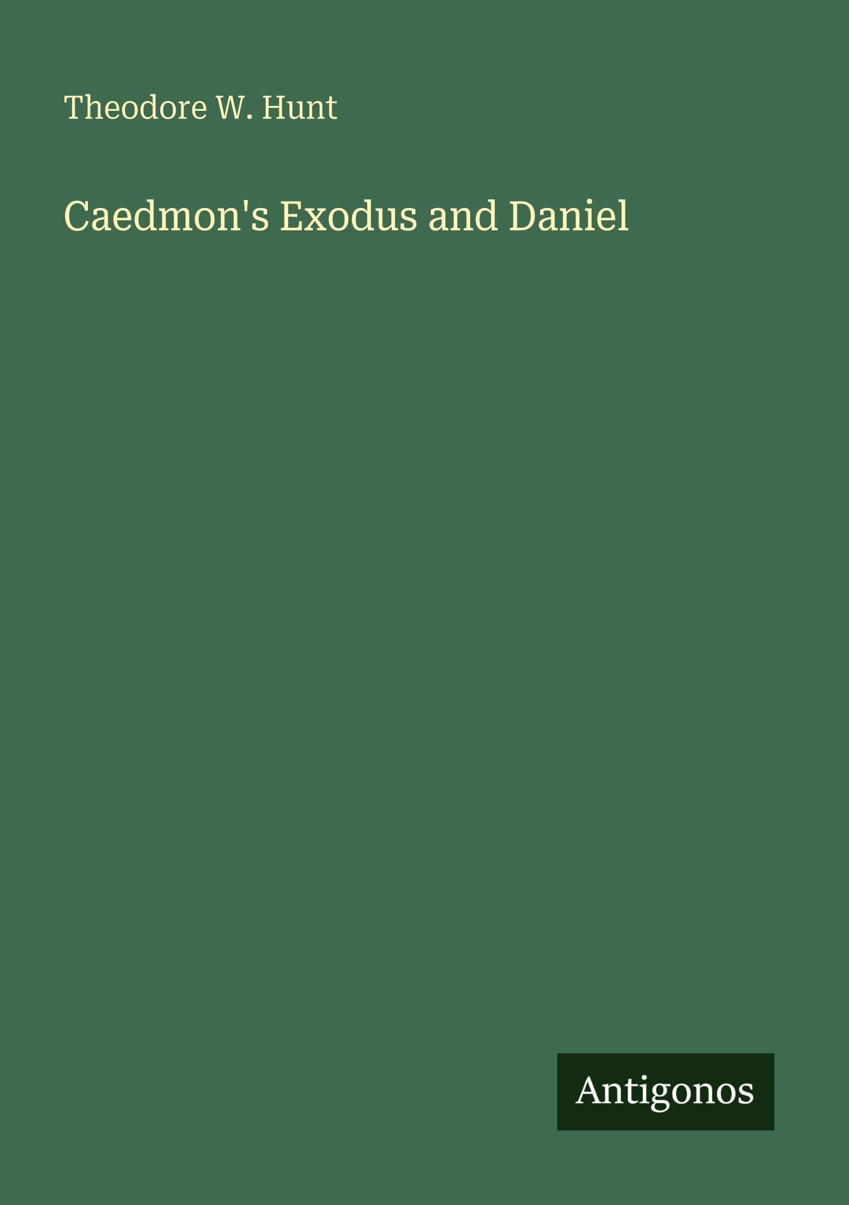 Caedmon's Exodus and Daniel