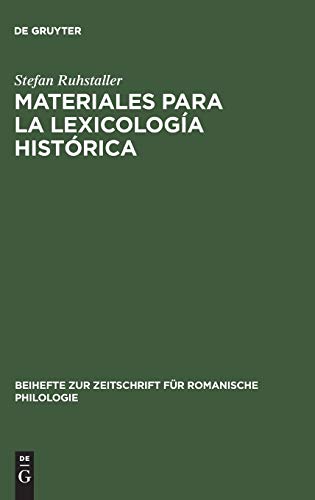 Materiales para la lexicología histórica: Estudio y repertorio alfabético de las formas léxicas toponímicas contenidas en el Libro de la Montería de ... für romanische Philologie, Band 263)