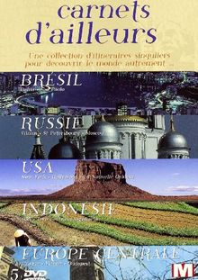 Coffret carnets d'ailleurs, vol. 2 : brésil ; russie ; usa ; indonésie ; europe centrale [FR Import]