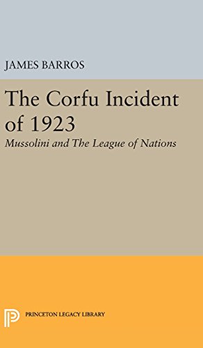 The Corfu Incident of 1923: Mussolini and The League of Nations (Princeton Legacy Library)
