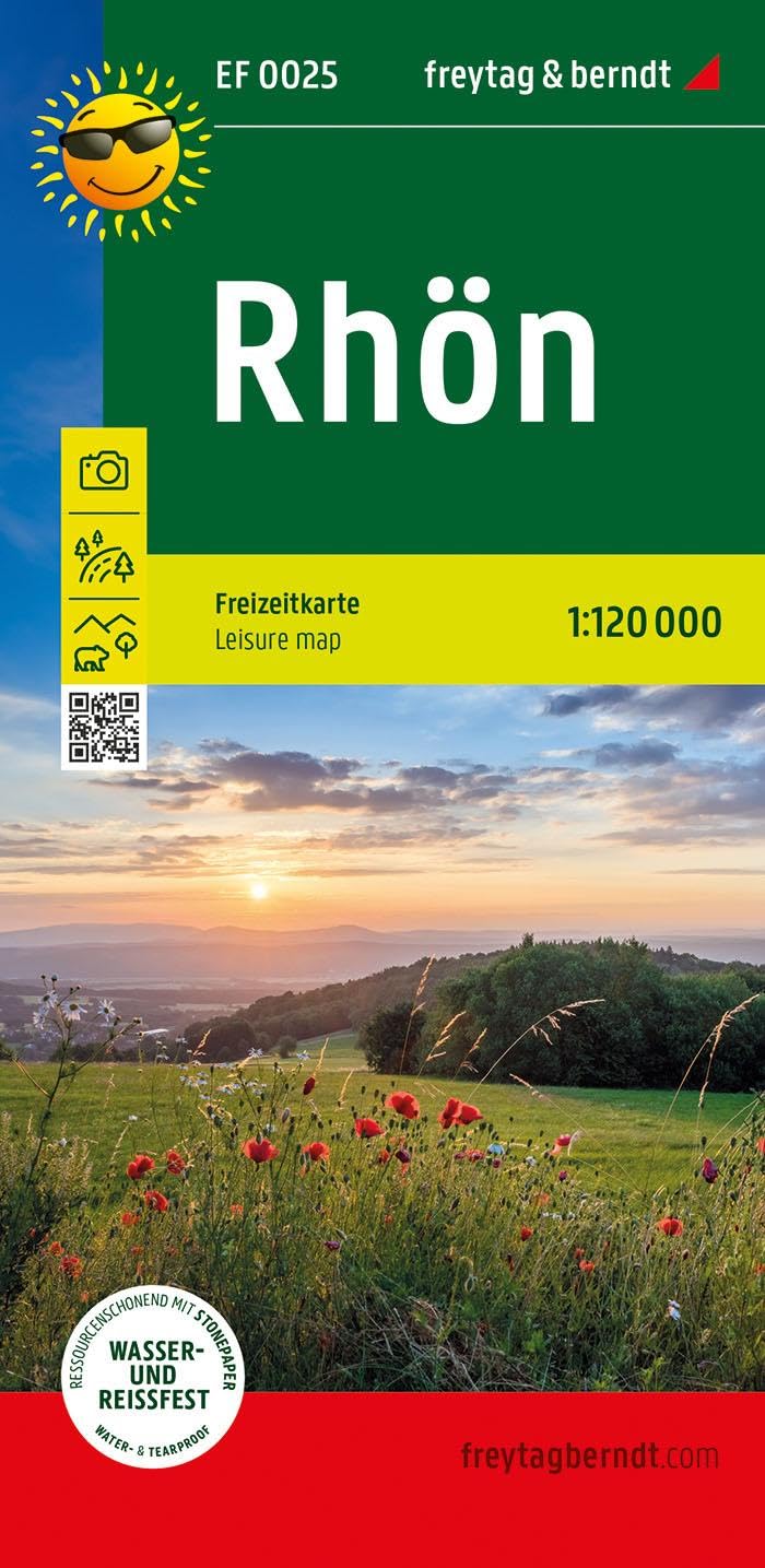 Rhön, Freizeitkarte 1:120.000, freytag & berndt: Ausflugskarte mit touristischen Infos auf Rückseite, wetterfest und reißfest (freytag & berndt Freizeitkarten)