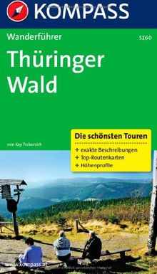 Thüringer Wald: Wanderführer mit Tourenkarten und Höhenprofilen