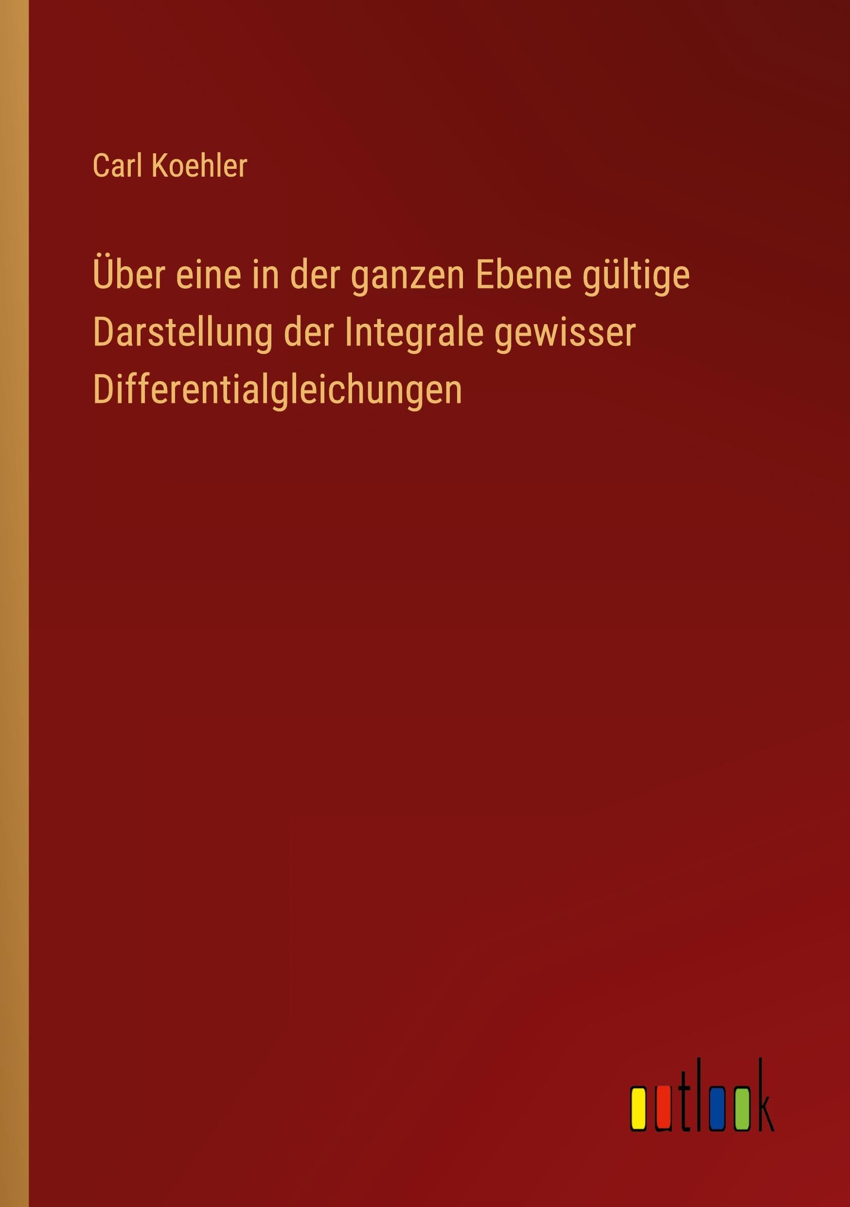 Über eine in der ganzen Ebene gültige Darstellung der Integrale gewisser Differentialgleichungen