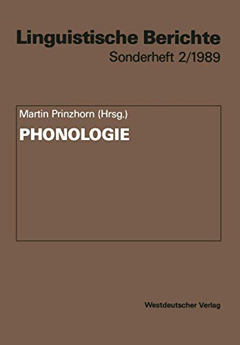 Phonologie (Linguistische Berichte Sonderhefte) (German Edition)