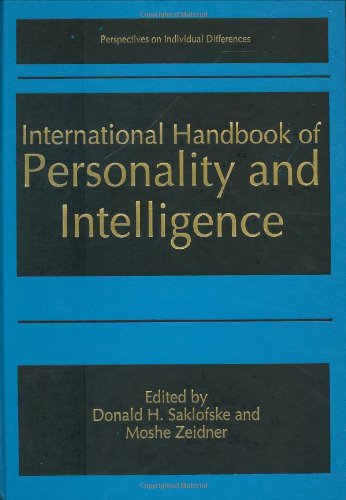 International Handbook of Personality and Intelligence (Perspectives on Individual Differences)