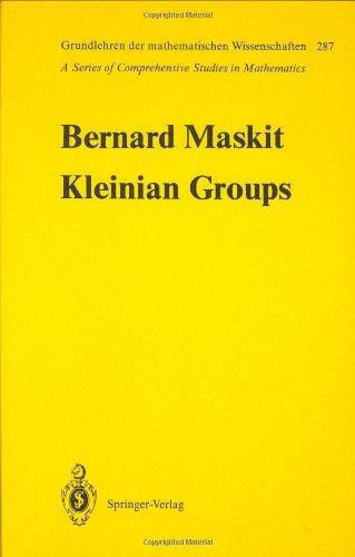 Kleinian Groups (Grundlehren der mathematischen Wissenschaften)