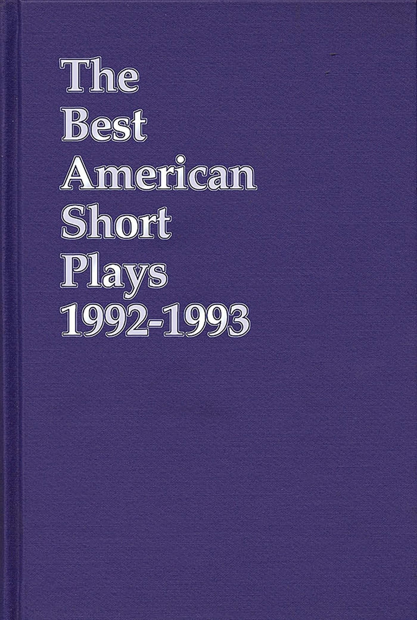 Best American Short Plays 1992-1993