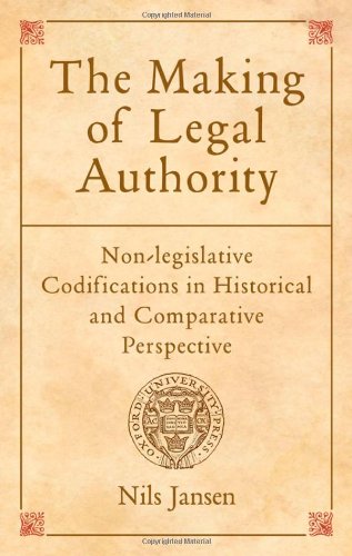 The Making of Legal Authority: Non-Legislative Codifications in Historical and Comparative Perspective (0)