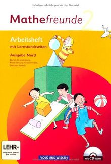 Mathefreunde - Nord - Berlin, Brandenburg, Mecklenburg-Vorpommern, Sachsen-Anhalt: Mathefreunde 2. Schuljahr. Arbeitsheft mit CD-ROM. Ausgabe Nord - ... Mecklenburg-Vorpommern, Sachsen-Anhalt