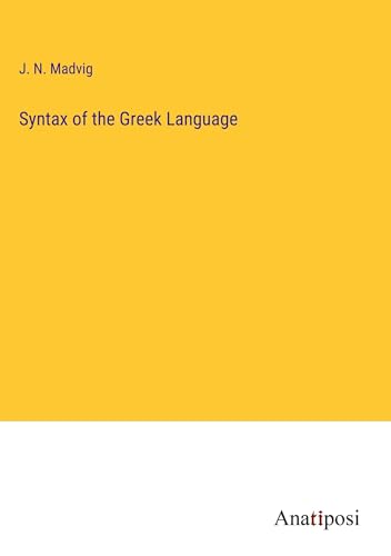 Syntax of the Greek Language