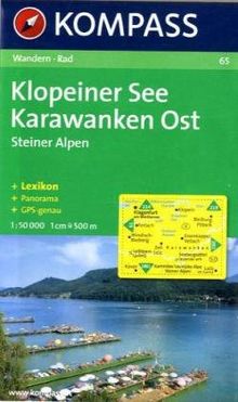 Klopeiner See, Karawanken Ost: Wanderkarte mit Kurzführer, Panorama und Radwegen. GPS-geeignet. 1:50.000