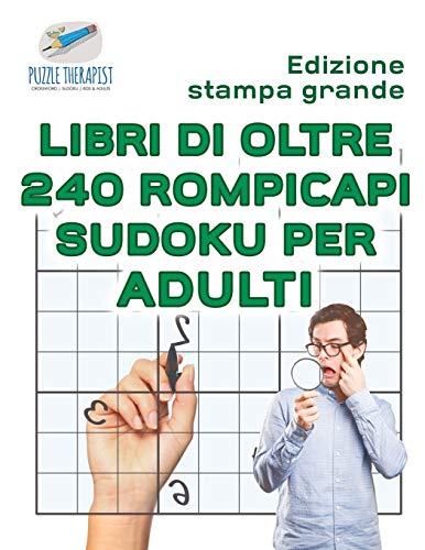 Libri di oltre 240 rompicapi Sudoku per adulti | Edizione stampa grande