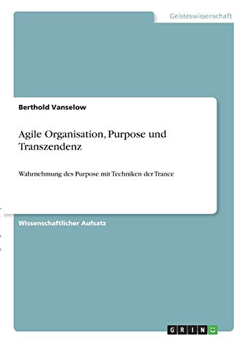 Agile Organisation, Purpose und Transzendenz: Wahrnehmung des Purpose mit Techniken der Trance
