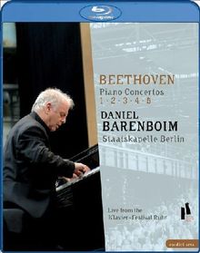 Beethoven Piano Concertos 1, 2, 3, 4, 5 - Daniel Barenboim [Blu-Ray]