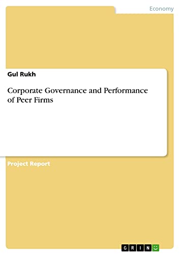 Corporate Governance and Performance of Peer Firms