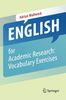 English for Academic Research: Vocabulary Exercises