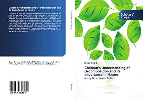 Children's Understanding of Decomposition and its Importance in Nature: Among Some Kenyan Children